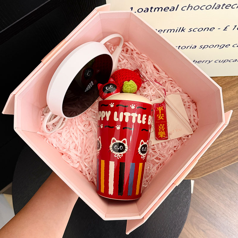 Adorable Cat Ceramic Mug with Straw, Perfect Gift for Girls, Best Friend Birthday Present, Cute Party Favor Adorable Cat Ceramic Mug with Straw, Perfect Gift for Girls, Best Friend Birthday Present, Cute Party Favor