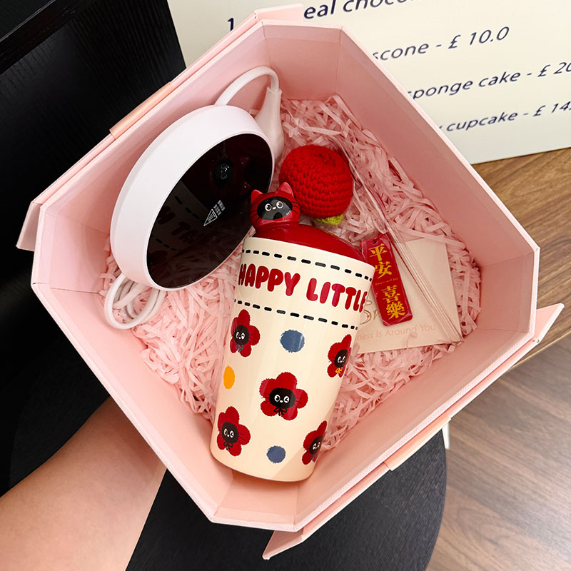 Adorable Cat Ceramic Mug with Straw, Perfect Gift for Girls, Best Friend Birthday Present, Cute Party Favor Adorable Cat Ceramic Mug with Straw, Perfect Gift for Girls, Best Friend Birthday Present, Cute Party Favor