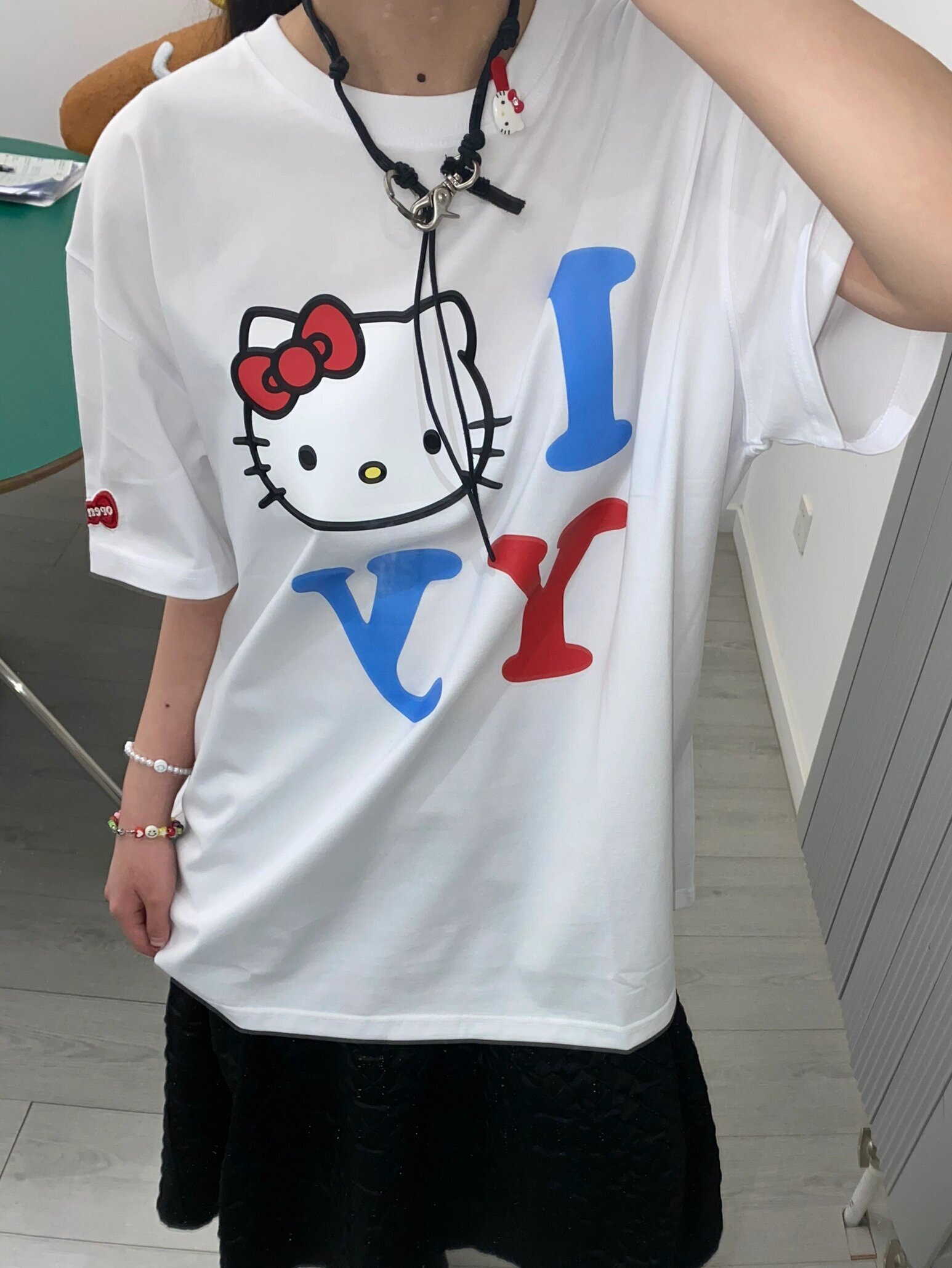Age-Reducing Cute Kitty Print Heavyweight Cotton Short Sleeve T-Shirt - Irresistible Korean Niche Design Age-Reducing Cute Kitty Print Heavyweight Cotton Short Sleeve T-Shirt - Irresistible Korean Niche Design