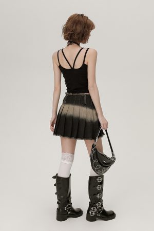 American Retro Butterfly Strap Camisole for Women - Fitted Summer Tank Top with Chest Pads, Spicy Girl Style