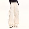 American Retro Dance Cargo Pants for Women - Summer Loose Casual Jazz Wide-Leg Pants in Draped Style