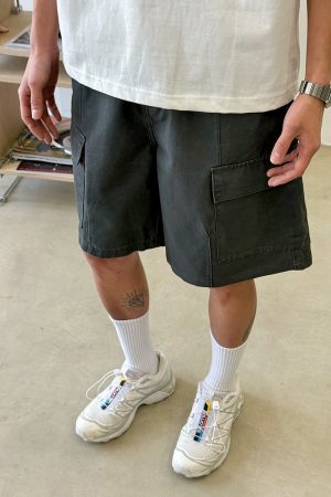 American Retro Distressed Work Shorts for Men and Women - Summer High Street Loose Casual Straight-Leg Five-Point Shorts