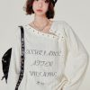 American Retro Hollowed-Out Long Sleeve T-Shirt for Women - Loose Fit, Niche Style, Autumn 2023 Fashion