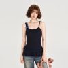 American Retro Lace Hem Camisole for Women - Summer Slim-Fit Top, Versatile Y2K Style