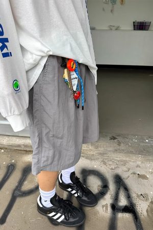 American Retro Lightweight Quick-Dry Casual Shorts for Men and Women - Loose Straight Breathable 5-Point Summer Sports Pants