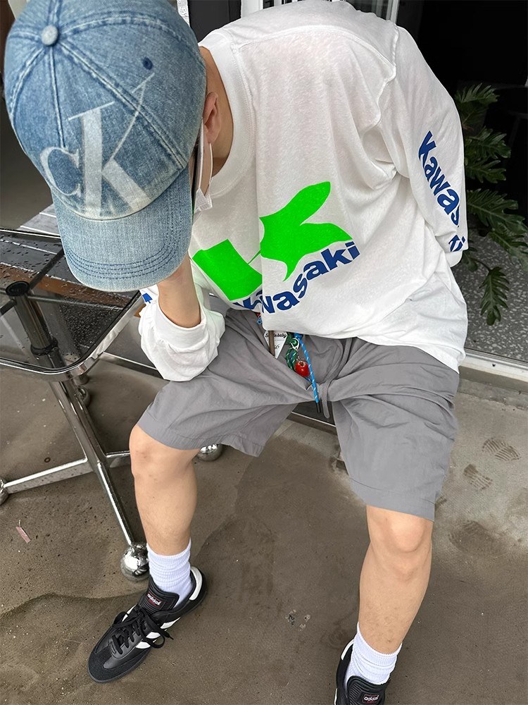 American Retro Lightweight Quick-Dry Casual Shorts for Men and Women - Loose Straight Breathable 5-Point Summer Sports Pants American Retro Lightweight Quick-Dry Casual Shorts for Men and Women - Loose Straight Breathable 5-Point Summer Sports Pants