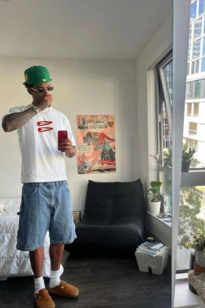 American Retro Minimalist Casual Printed T-Shirt for Men and Women - Versatile Loose Fit Pure Cotton Short Sleeve