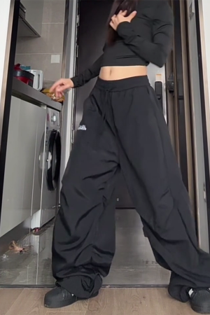 American Retro Pleated Wide-Leg Work Pants for Women - Casual Loose Drape Summer Style