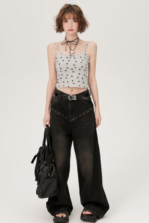 American Retro Spicy Girl Slim Fit Camisole for Women - Summer Niche Small Top