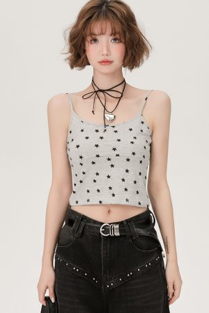 American Retro Spicy Girl Slim Fit Camisole for Women - Summer Niche Small Top