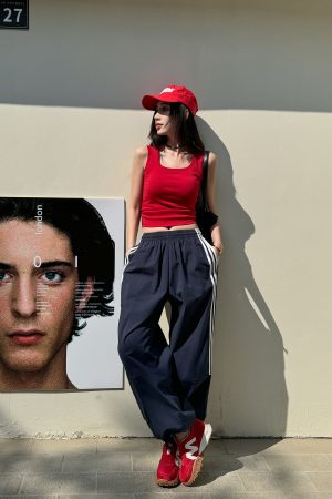 American Retro Wide-Leg Workwear Pants for Women - Light Fabric Dark Blue Casual Slimming Long Pants for Spring and Summer