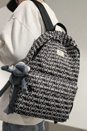 American-Style Printed Backpack for Students - Large Capacity Sports Book Bag for Boys, Trendy High School Essentials