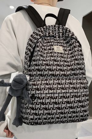 American-Style Printed Backpack for Students - Large Capacity Sports Book Bag for Boys, Trendy High School Essentials