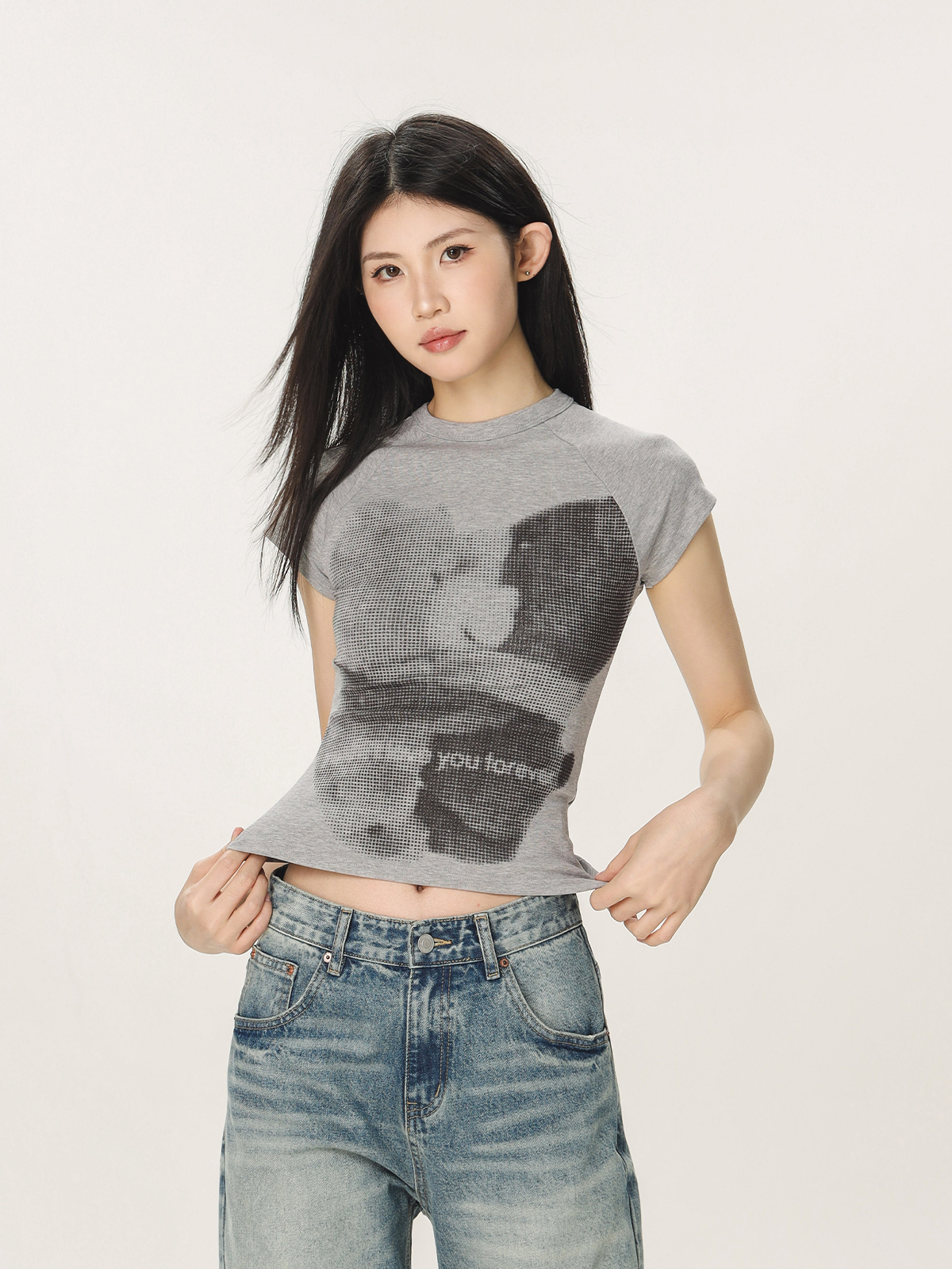 American Style Slim Fit Printed T-Shirt for Women - Beer Team Captain Summer Short Sleeve Top American Style Slim Fit Printed T-Shirt for Women - Beer Team Captain Summer Short Sleeve Top