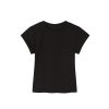 American-Style Spicy Girl Short Sleeve T-Shirt for Women - Summer Basic Round Neck Slim Fit Solid Color Top