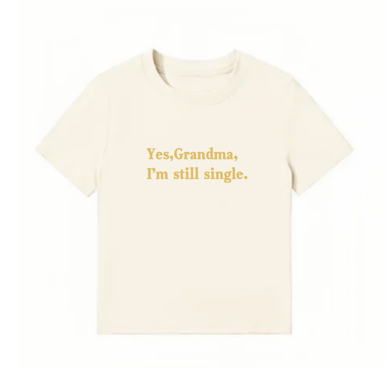 American Style Vintage Slim-Fit Cropped T-Shirt for Women - Summer Slogan Printed Short Sleeves American Style Vintage Slim-Fit Cropped T-Shirt for Women - Summer Slogan Printed Short Sleeves