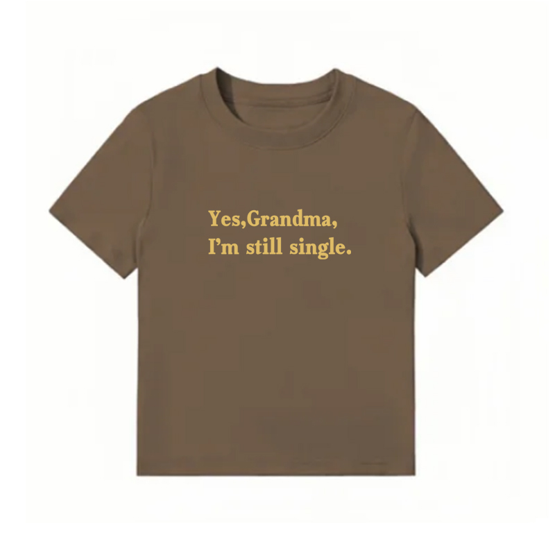 American Style Vintage Slim-Fit Cropped T-Shirt for Women - Summer Slogan Printed Short Sleeves American Style Vintage Slim-Fit Cropped T-Shirt for Women - Summer Slogan Printed Short Sleeves