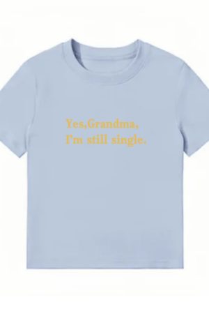 American Style Vintage Slim-Fit Cropped T-Shirt for Women - Summer Slogan Printed Short Sleeves