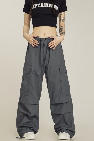 American Vintage Khaki Loose Straight Leg Casual Work Pants for Men and Women - Summer Wide Leg Slightly Flared 90s Style