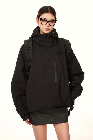 American Vintage Outdoor Windproof Soft Shell Jacket for Women - Casual Spring & Autumn Coat, 2025 Fashion