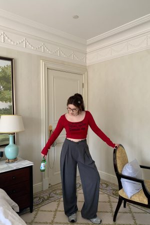 American Vintage Printed Short Sleeve T-Shirt - Slightly Chubby Cool Sniper Layered Top for 90s Y2K Style