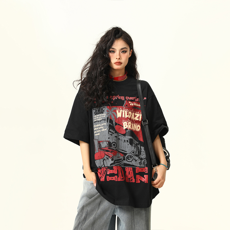 American Vintage Short Sleeve T-Shirt for Men and Women, Trendy Niche Print, 2025 Summer Style, Casual 90s Inspired Tee American Vintage Short Sleeve T-Shirt for Men and Women, Trendy Niche Print, 2025 Summer Style, Casual 90s Inspired Tee