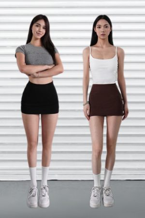 Anti-Exposure Bodycon Sports Short Skirt in Nude - Stylish and Functional Activewear for Modern Athletes