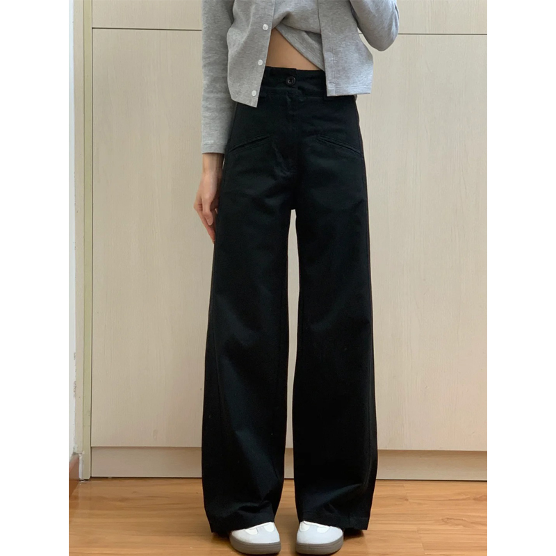 Apricot Straight-Leg Casual Pants for Women, Plus Size Flattering Wide-Leg Work Trousers, 2025 Fashion Trend Apricot Straight-Leg Casual Pants for Women, Plus Size Flattering Wide-Leg Work Trousers, 2025 Fashion Trend