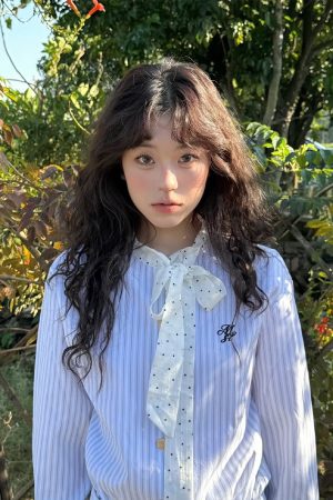 Autumn Color Block Striped Long Sleeve Dress for Women, Waist-Cinching Slimming Casual Dress, 90s Inspired Fashion