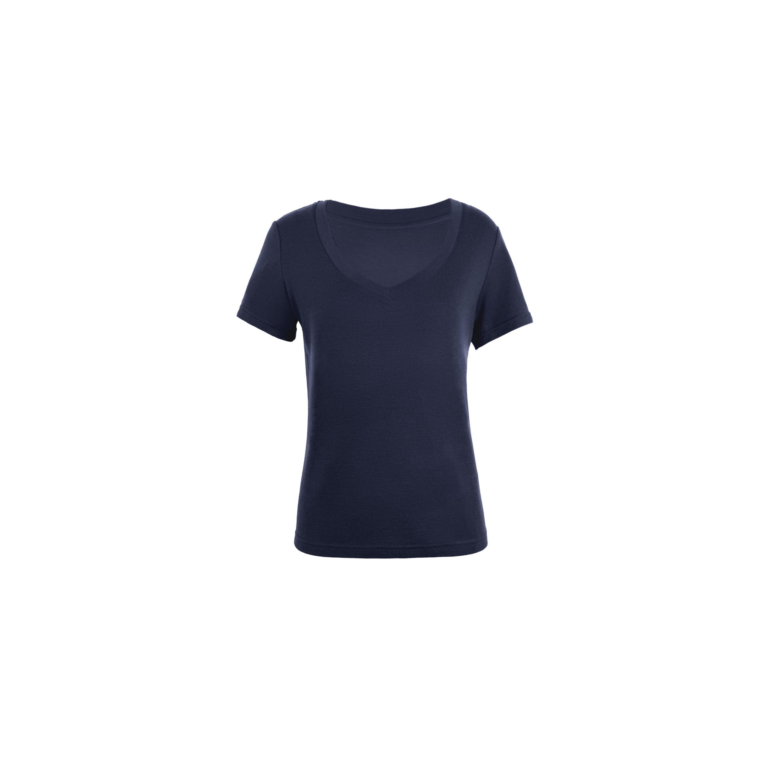 Basic Four-Color Tencel Wool Slightly Loose V-Neck Short Sleeve T-Shirt - Casual 90s Style Top Basic Four-Color Tencel Wool Slightly Loose V-Neck Short Sleeve T-Shirt - Casual 90s Style Top