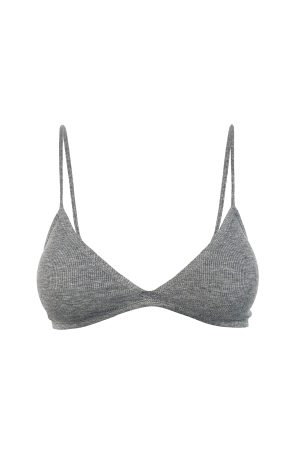 Basic Knitted Bikini with Adjustable Shoulder Straps - Summer Essential Swimwear in Trendy Knit Design