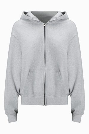 Basic Sports Zipper Hoodie for Men - Versatile Casual Loose Fit Solid Color Jacket for Everyday Wear