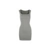 Basic Square Neck Sleeveless Fitted Stretchy Bodycon Dress - Perfect for 90s or Y2K Style, Essential for Every Wardrobe