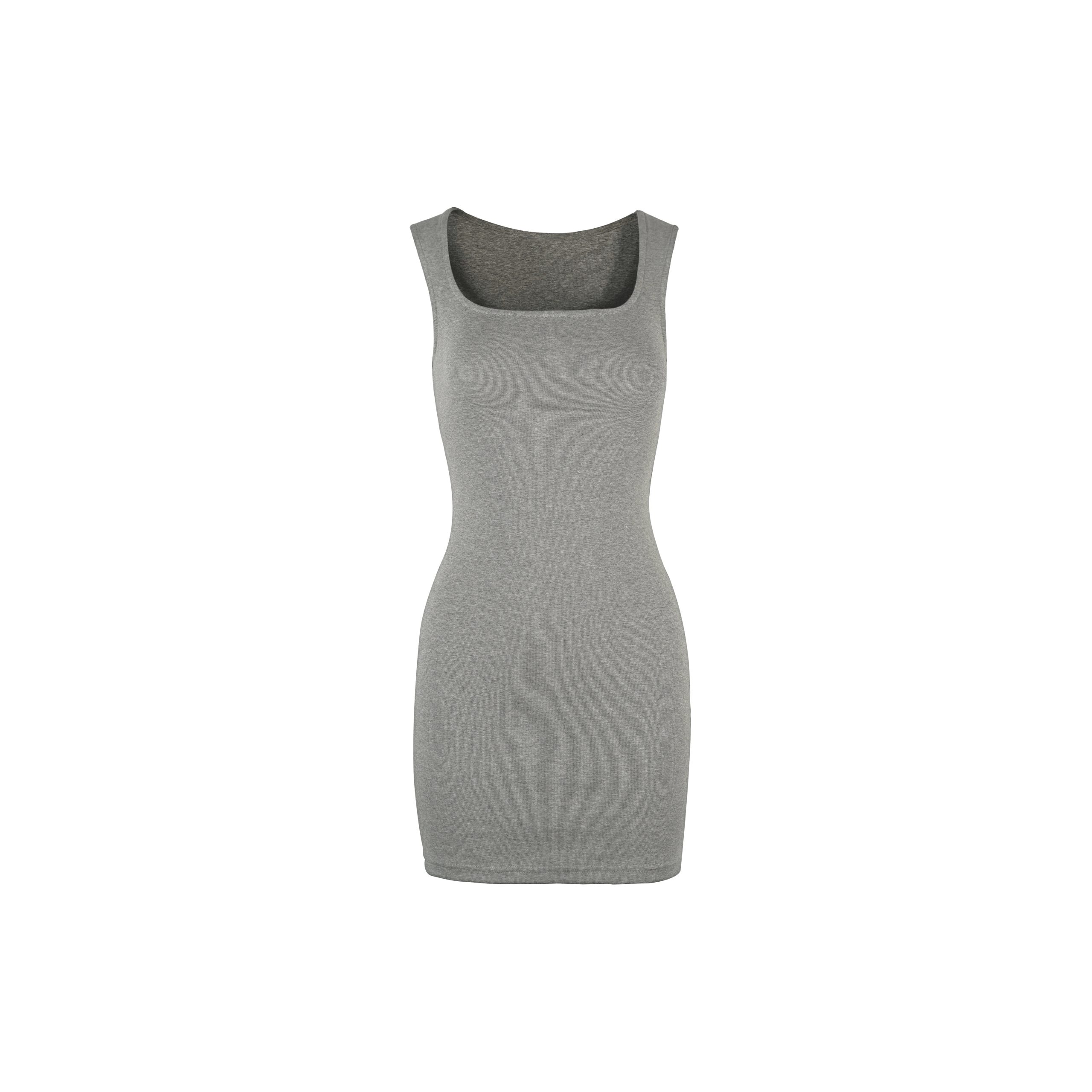 Basic Square Neck Sleeveless Fitted Stretchy Bodycon Dress - Perfect for 90s or Y2K Style, Essential for Every Wardrobe Basic Square Neck Sleeveless Fitted Stretchy Bodycon Dress - Perfect for 90s or Y2K Style, Essential for Every Wardrobe