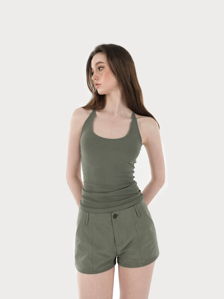 Basic U-Neck Slim Fit Spaghetti Strap Tank Top - Women’s Essential Top, Casual Wear, Layering Piece, Y2K Style Basic U-Neck Slim Fit Spaghetti Strap Tank Top - Women’s Essential Top, Casual Wear, Layering Piece, Y2K Style