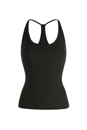 Basic U-Neck Slim Fit Spaghetti Strap Tank Top - Women’s Essential Top, Casual Wear, Layering Piece, Y2K Style