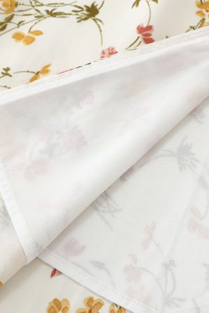 Beige Floral Spaghetti Strap Dress with Side Slit - French Style Summer Vacation Long Dress for Women 2025