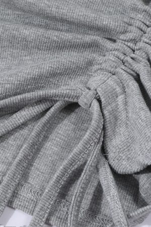 Berry Purple Irregular Waist Short Sleeve T-Shirt Blouse for Women - 2025 Summer Fashion, Trendy Casual Wear