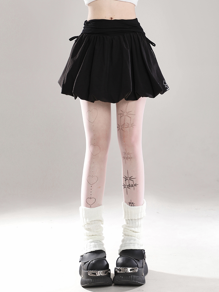 Black Bowknot Cake Short Skirt for Women - High-Waisted Bodycon Tulip A-Line Skirt, Slimming Puffed Summer Outfit Black Bowknot Cake Short Skirt for Women - High-Waisted Bodycon Tulip A-Line Skirt, Slimming Puffed Summer Outfit