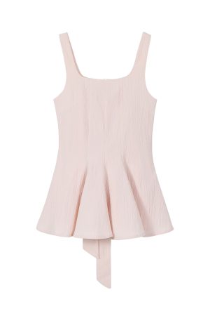 Black Knitted Bow Tie Short-Sleeve Sleeveless Top - Stylish Women's Fitted Blouse for Effortless Y2K Fashion