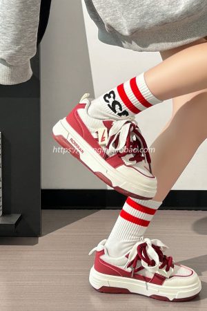 Breathable Mesh Women's Summer Shoes - Trendy Thick-Soled Platform Sneakers for Comfort and Style