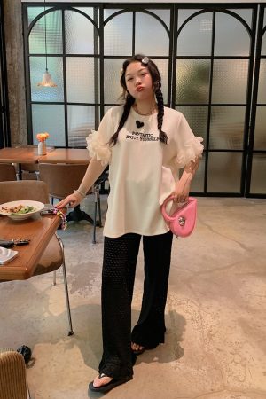 Breathable Plus Size Ruffled Edge Sun Protection Pants for Women - Summer 2025 Loose Thin Casual Style