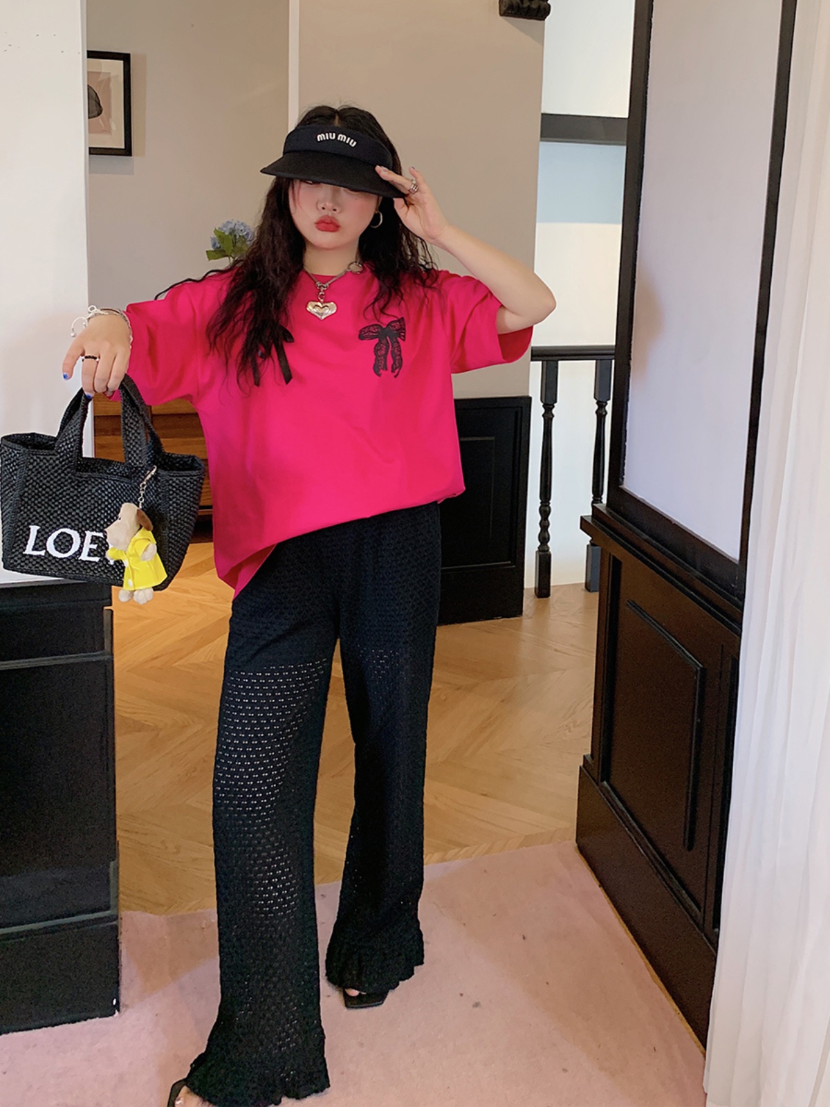 Breathable Plus Size Ruffled Edge Sun Protection Pants for Women - Summer 2025 Loose Thin Casual Style Breathable Plus Size Ruffled Edge Sun Protection Pants for Women - Summer 2025 Loose Thin Casual Style