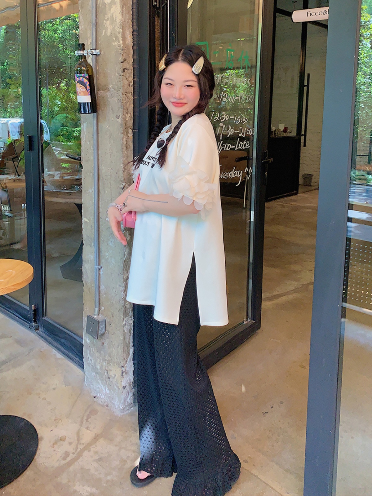 Breathable Plus Size Ruffled Edge Sun Protection Pants for Women - Summer 2025 Loose Thin Casual Style Breathable Plus Size Ruffled Edge Sun Protection Pants for Women - Summer 2025 Loose Thin Casual Style