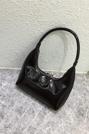 Bright Color Handheld Mini Handbag - Trendy Textured Fashionable Minimalist Niche Design Small Bag