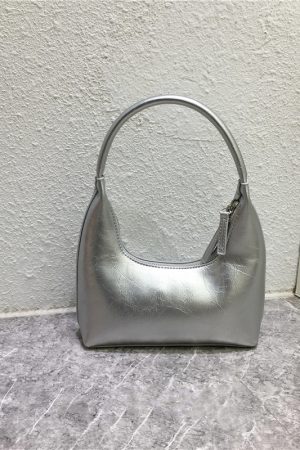 Bright Color Handheld Mini Handbag - Trendy Textured Fashionable Minimalist Niche Design Small Bag