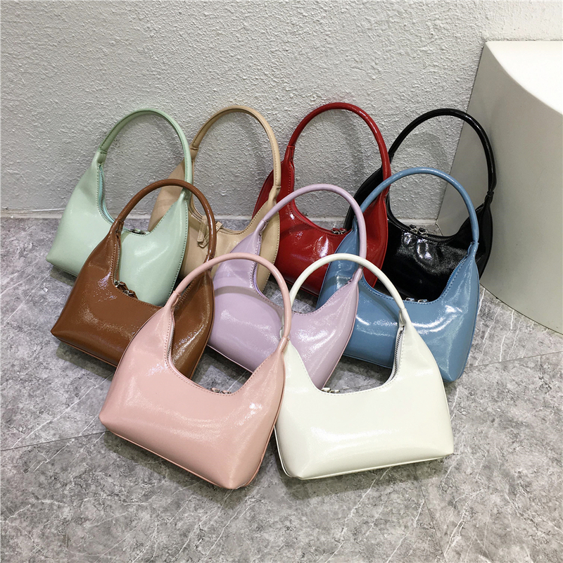 Bright Color Handheld Mini Handbag - Trendy Textured Fashionable Minimalist Niche Design Small Bag Bright Color Handheld Mini Handbag - Trendy Textured Fashionable Minimalist Niche Design Small Bag