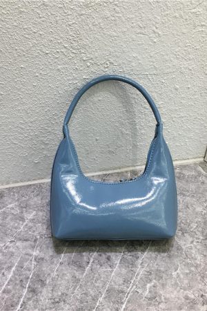 Bright Color Handheld Mini Handbag - Trendy Textured Fashionable Minimalist Niche Design Small Bag