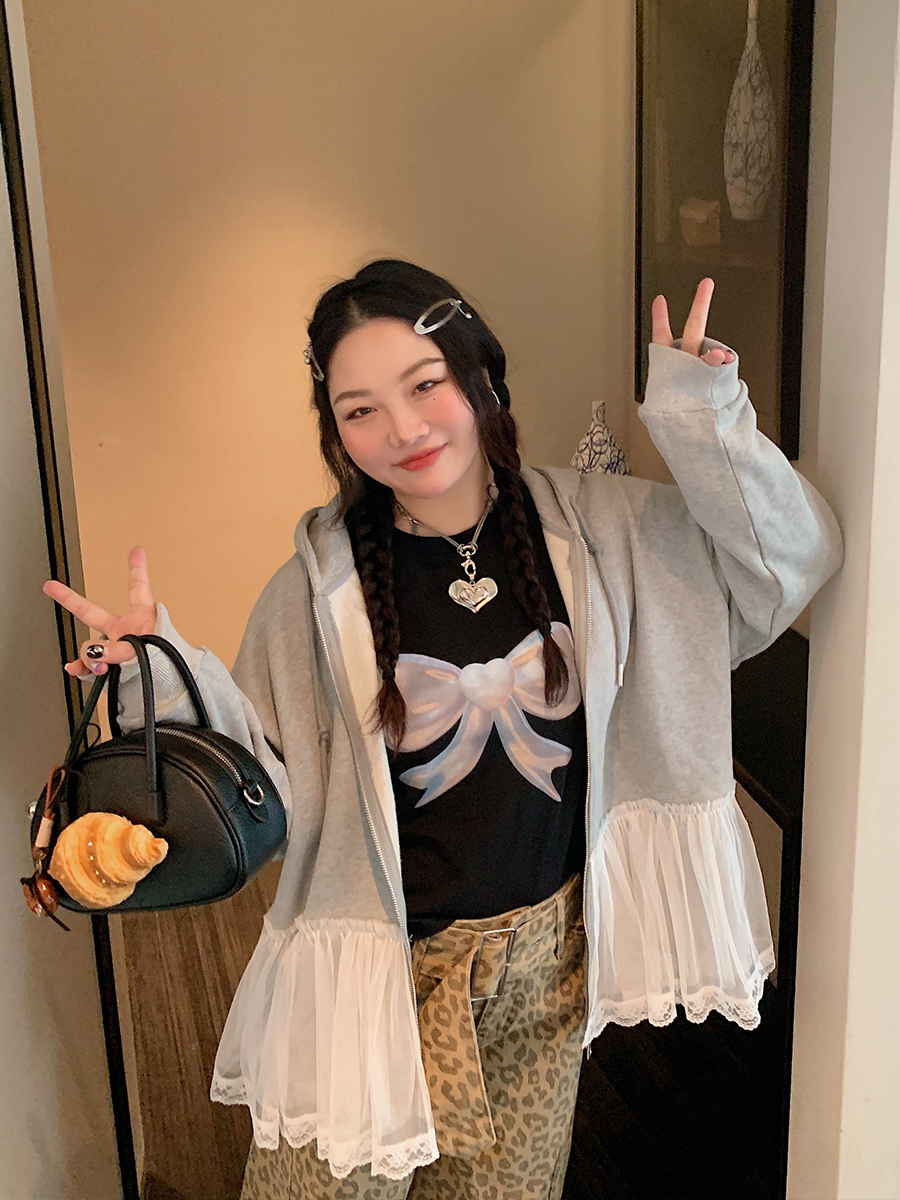 Butterfly Knot Short Sleeve T-Shirt for Women, Plus Size, Round Neck, Regular Fit, Black Top, 2025 Spring Summer Fashion Butterfly Knot Short Sleeve T-Shirt for Women, Plus Size, Round Neck, Regular Fit, Black Top, 2025 Spring Summer Fashion