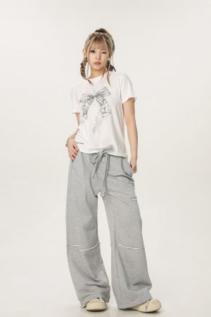 Butterfly Print Short Sleeve T-Shirt for Women - Casual Summer Versatile Slim Fit Top, Trendy 90s American Style